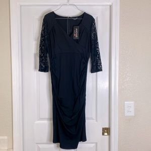 Angvns size Large Black lace dress